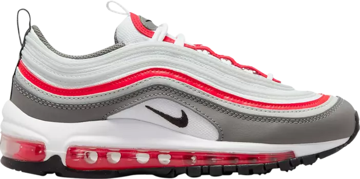 Кроссовки Nike Air Max 97 GS 'White Flat Pewter', белый