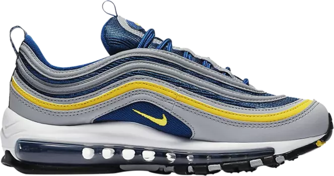 Кроссовки Nike Air Max 97 GS 'Wolf Grey Tour Yellow', серый