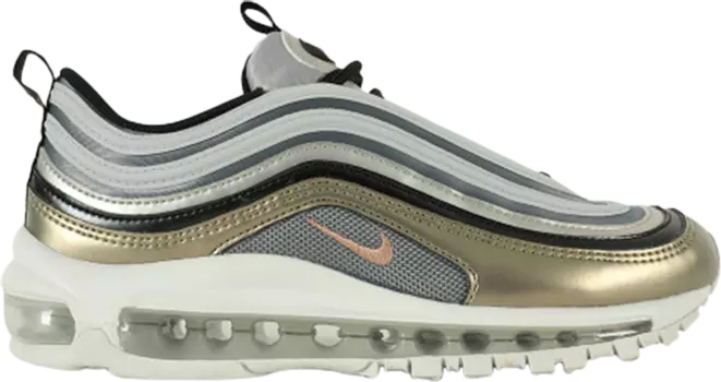 Кроссовки Nike Air Max 97 SE GS 'Metallic Silver Bronze', серебряный