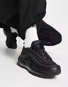 Кроссовки Nike Air Max 97 тройного черного цвета