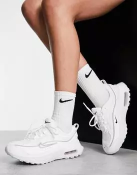 Кроссовки Nike Air Max Bliss белого и серебристого цвета