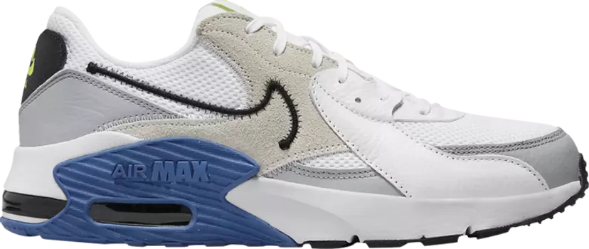 Кроссовки Nike Air Max Excee 'White Dark Royal Blue', белый