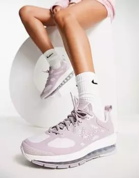 Кроссовки Nike Air Max Genome белого и сливового цвета