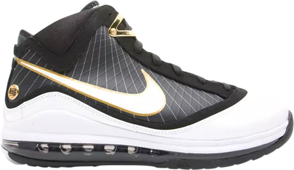 Кроссовки Nike Air Max LeBron 7 'Black White Gold', черный