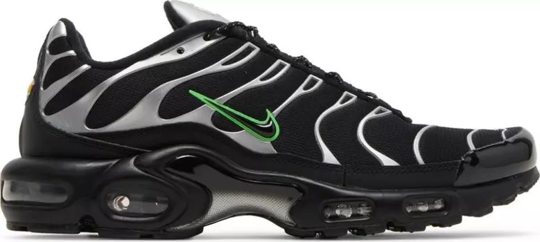 Кроссовки Nike Air Max Plus 'Black Silver Green Strike', черный