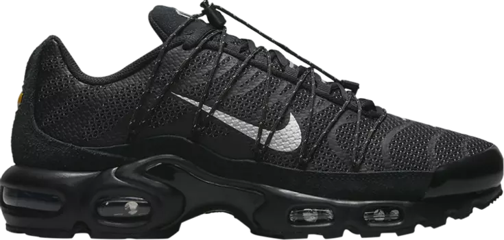 Кроссовки Nike Air Max Plus Utility 'Black Metallic Silver', черный