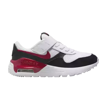Кроссовки Nike Air Max SYSTM PS White Black Gym Red, белый