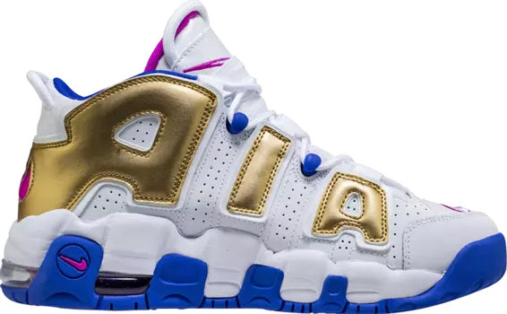 Кроссовки Nike Air More Uptempo GS 'Fuchsia Blast', белый