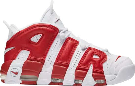 Кроссовки Nike Air More Uptempo GS 'Gym Red', белый