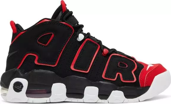 Кроссовки Nike Air More Uptempo GS 'Red Toe', черный