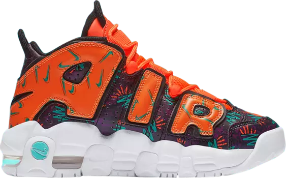 Кроссовки Nike Air More Uptempo GS 'What The 90s', многоцветный