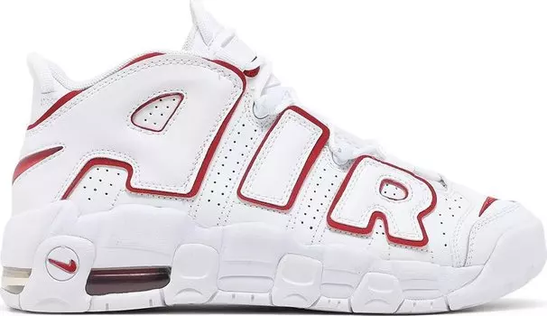 Кроссовки Nike Air More Uptempo GS 'White Varsity Red' 2021, белый