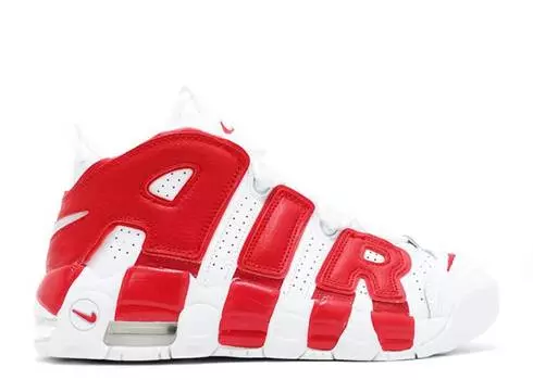 Кроссовки Nike AIR MORE UPTEMPO GS 'GYM RED', белый