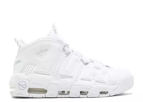 Кроссовки Nike AIR MORE UPTEMPO 'TRIPLE WHITE', белый