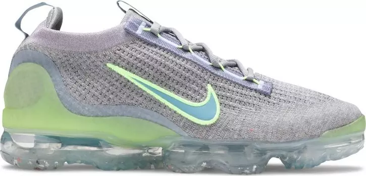 Кроссовки Nike Air VaporMax 2021 Flyknit 'Grey Light Liquid Lime', серый