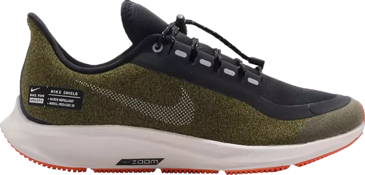 Кроссовки Nike Air Zoom Pegasus 35 Shield GS 'Olive Flak', зеленый