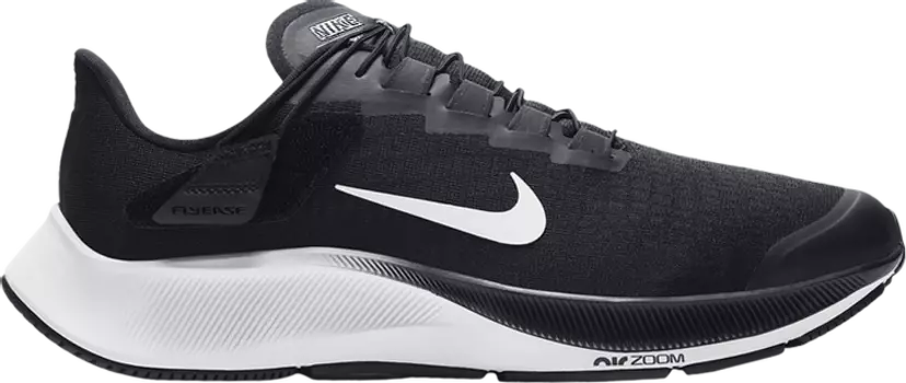 Кроссовки Nike Air Zoom Pegasus 37 FlyEase Extra Wide 'Black', черный