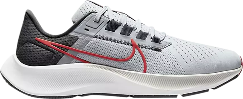 Кроссовки Nike Air Zoom Pegasus 38 'Pure Platinum Chile Red', серый
