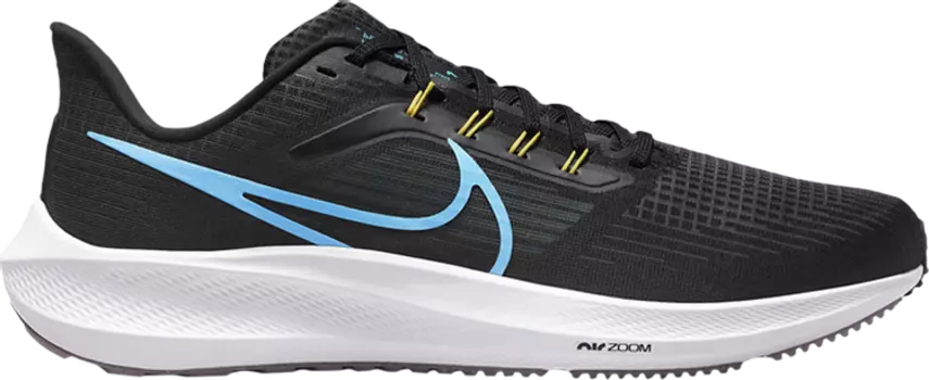 Кроссовки Nike Air Zoom Pegasus 39 'Black Chlorine Blue', черный