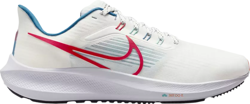 Кроссовки Nike Air Zoom Pegasus 39 'White Red Teal', белый