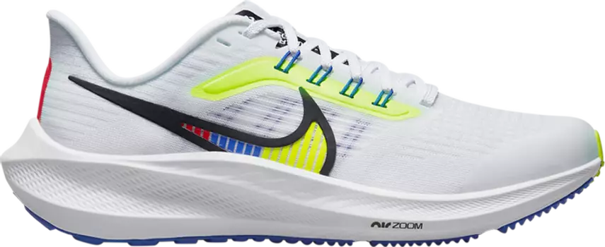 Кроссовки Nike Air Zoom Pegasus 39 PS 'White Volt Racer Blue', белый