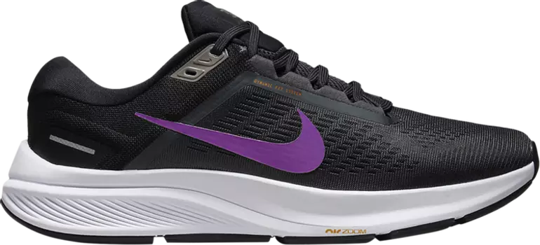 Кроссовки Nike Air Zoom Structure 24 'Anthracite Vivid Purple', черный