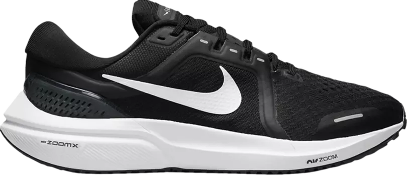 Кроссовки Nike Air Zoom Vomero 16 Extra Wide 'Black White', черный
