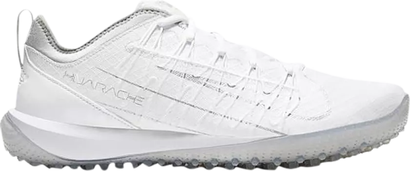 Кроссовки Nike Alpha Huarache 7 Pro TF LAX 'White Metallic Silver', белый