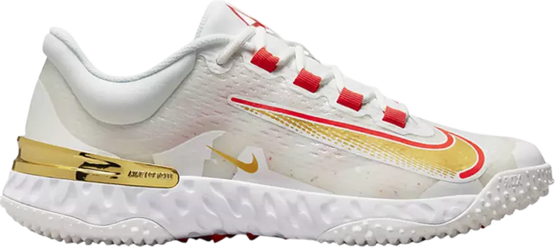 Кроссовки Nike Alpha Huarache Elite 4 TF 'Playoff Pack', белый