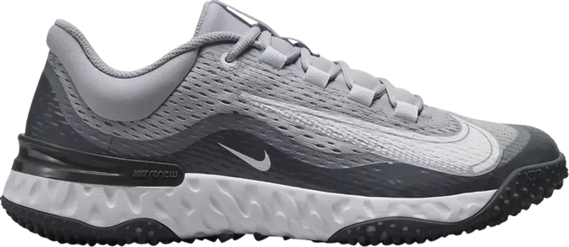 Кроссовки Nike Alpha Huarache Elite 4 TF 'Wolf Grey', серый