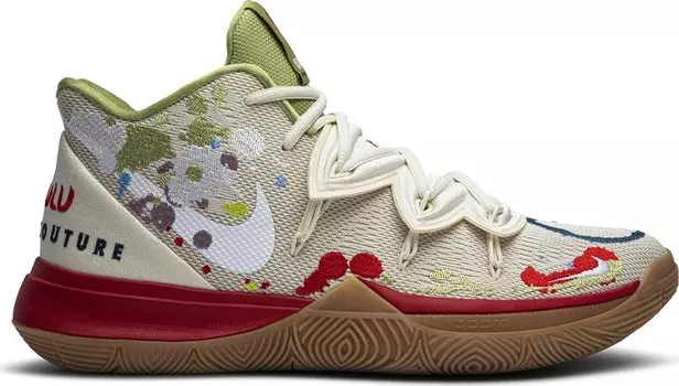 Кроссовки Nike Bandulu x Kyrie 5 'Embroidered Splatters', кремовый