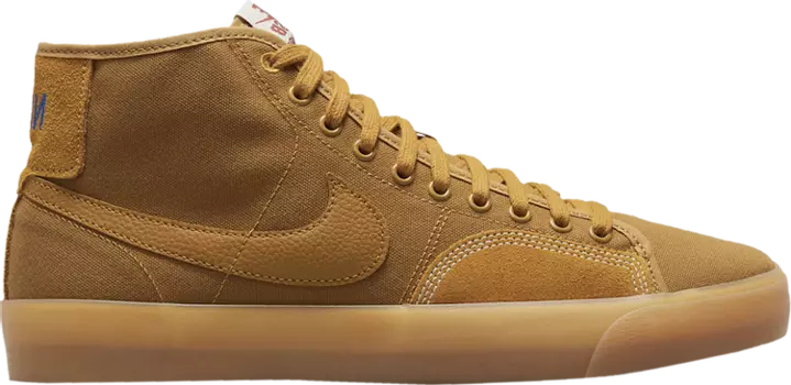 Кроссовки Nike Blazer Court Mid Premium SB 'Desert Ochre Gum', коричневый