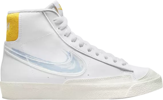 Кроссовки Nike Blazer Mid '77 GS 'Brushstroke - Royal Tint', белый