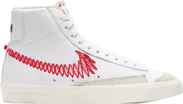 Кроссовки Nike Blazer Mid '77 GS 'Double Zig Zag-Stitched Swoosh', белый