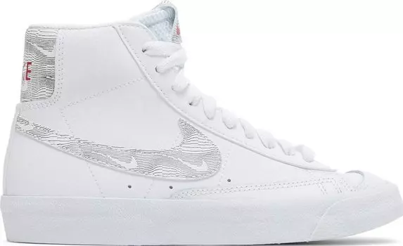Кроссовки Nike Blazer Mid '77 GS 'White Logo Print', белый