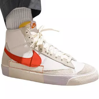 Кроссовки Nike Blazer Mid '77 Pro Club, белый/красный