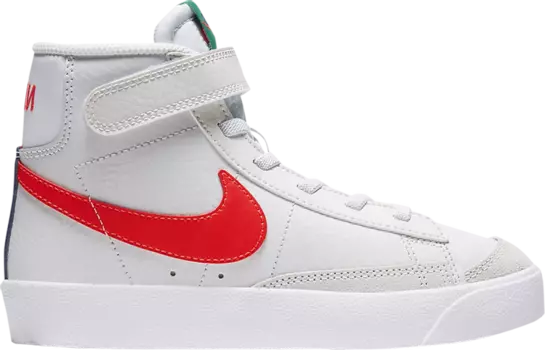 Кроссовки Nike Blazer Mid '77 PS 'Platinum Tint Bright Crimson', кремовый