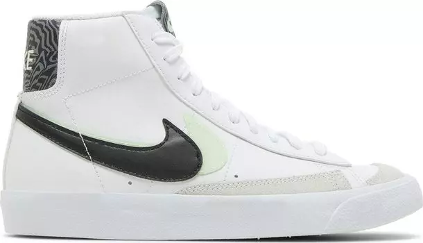 Кроссовки Nike Blazer Mid '77 SE GS 'Double Swoosh - White Vapor Green', белый