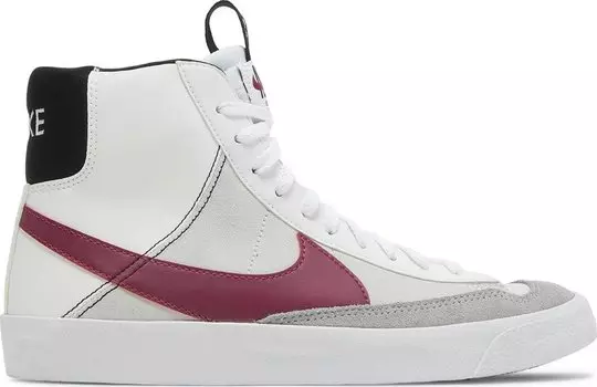 Кроссовки Nike Blazer Mid '77 SE GS 'White Rush Maroon', белый
