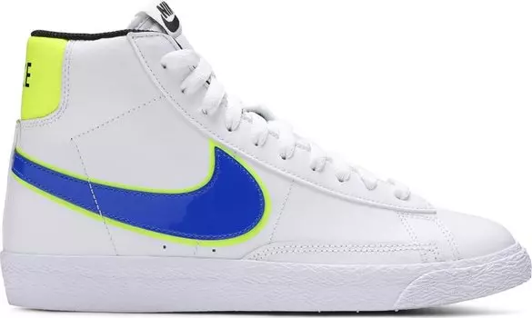 Кроссовки Nike Blazer Mid GS 'Racer Blue Volt', белый