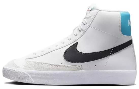 Кроссовки Nike Blazer Mid White Black Photo Blue GS