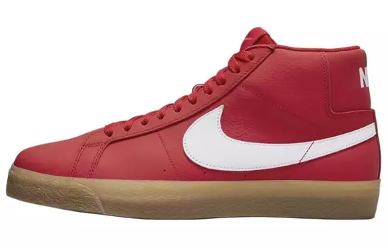 Кроссовки Nike Blazer Skateboarding Shoes Men High-top Red, красный
