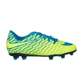 Кроссовки Nike Bravata 2 FG GS Volt Blue Orbit, зеленый