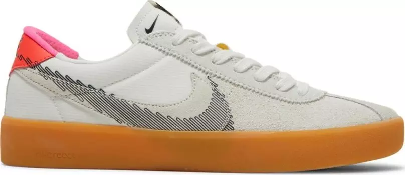 Кроссовки Nike Bruin React T SB 'Rawdacious - Summit White', белый