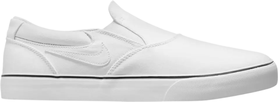 Кроссовки Nike Chron 2 Slip SB 'Triple White', белый