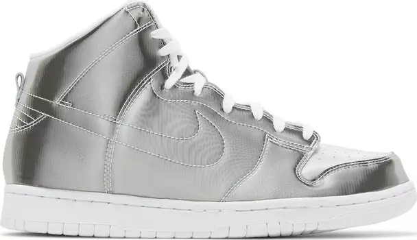 Кроссовки Nike CLOT x Dunk High 'Flux', серебряный
