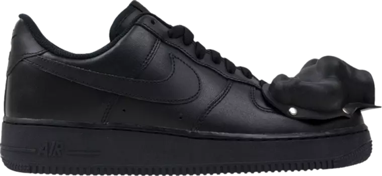 Кроссовки Nike Comme des Garons x Air Force 1 '07 Low 'Dinosaur', черный