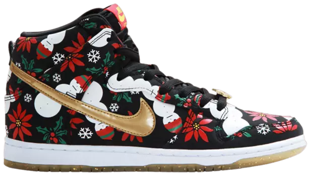 Кроссовки Nike Concepts x Dunk High SB Premium 'Ugly Christmas Sweater' Special Box, черный