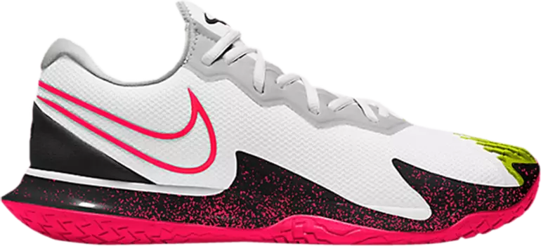 Кроссовки Nike Court Air Zoom Vapor Cage 4 Wide 'Hot Lime Solar Red', белый