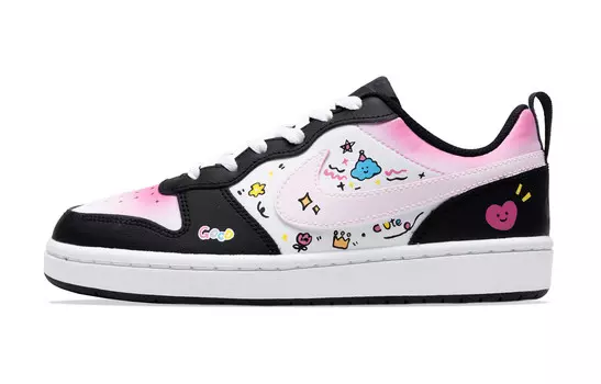 Кроссовки Nike Court Borough2 Kids' Skateboarding Shoes Grade School, черный